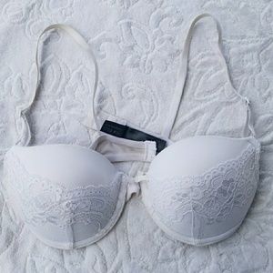 White, lacy bra. Size 36B
